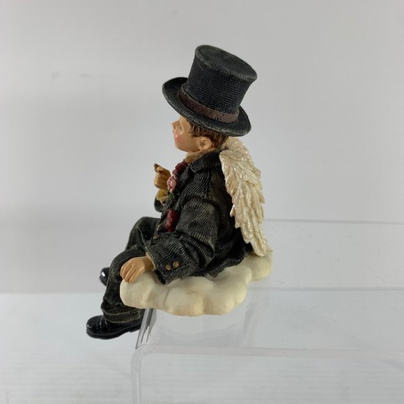 Boyds Bears Wee Folkstone Tuxworth J Angelman Top Hat Angel Shelf Sitter - Picture 3 of 7